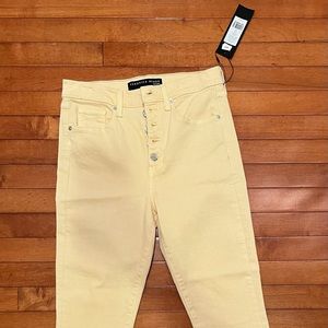 New NWT Veronica Beard Yellow Jeans size 29